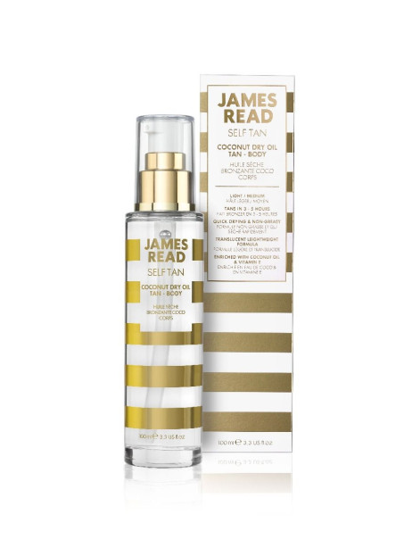 James Read Coconut Dry Oil Tan Body Сухе кокосове масло з ефектом засмаги