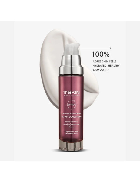 111Skin Repair Sunscreen SPF50+ Захисний легкий відновлюючий крем для обличчя з SPF 50+