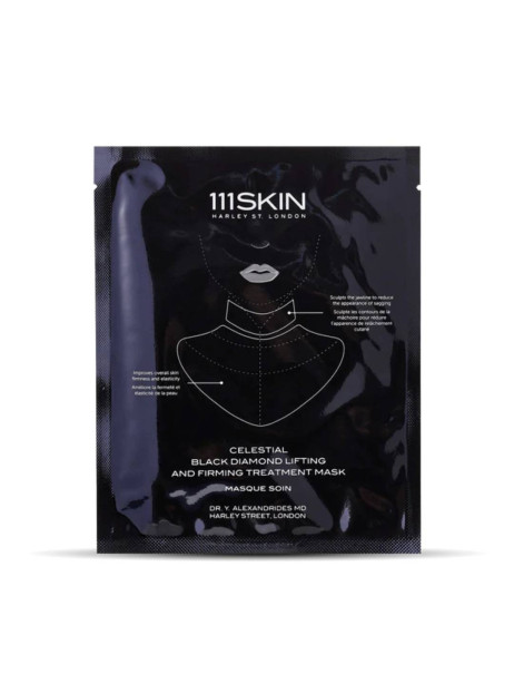 111Skin Celestial Black Diamond Lifting and Firming Mask Neck Маска для ліфтингу шкіри шиї та декольте