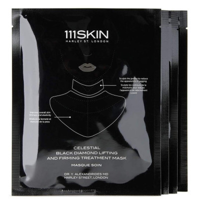 111Skin Celestial Black Diamond Lifting and Firming Mask Neck Маска для ліфтингу шкіри шиї та декольте