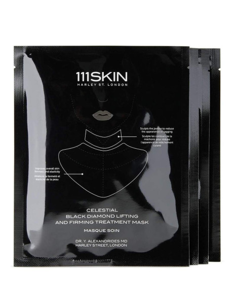 111Skin Celestial Black Diamond Lifting and Firming Mask Neck Маска для ліфтингу шкіри шиї та декольте