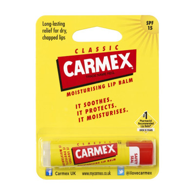 Carmex Classic Lip Balm Stick SPF 15 Бальзам для губ в стике