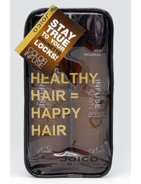 Joico Набор для волос оттеночный, коричневый Color Infuse Brown Gift Pack (shm/3ml + cond/3ml)