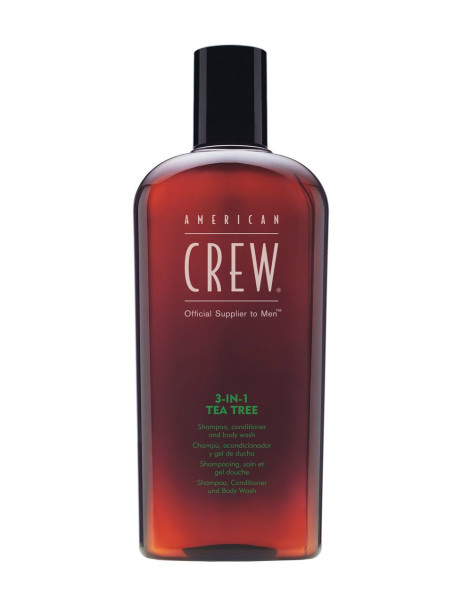 American Crew 3 In 1 Tea Tree Shampoo Засіб по догляду за волоссям і тілом 3-в-1