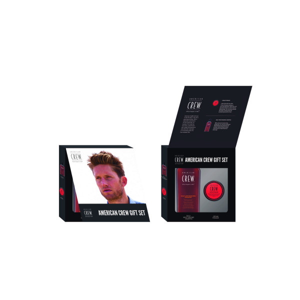 American Crew Pomade + Daily Moisturizing Shampoo Набір