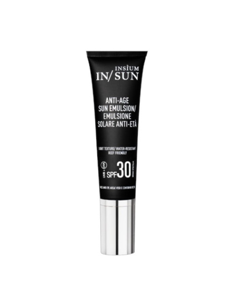 INSIUM Anti-Age Sun Emulsion SPF 30 Антивозрастная глубокоувлажняющая пептидная эмульсия SPF 30 для лица и контура глаз