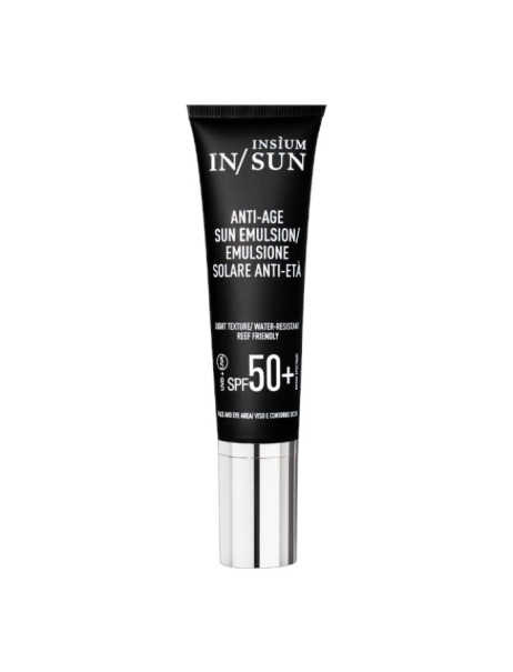 INSIUM Anti-Age Sun Emulsion SPF 50 Антивікова глибокозволожуюча пептидна емульсія SPF 50 для обличчя та контуру очей