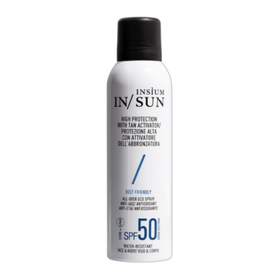 INSIUM High Protection Cream SPF50 Антивіковий антиоксидантний екоспрей для обличчя та тіла з активатором засмаги SPF50