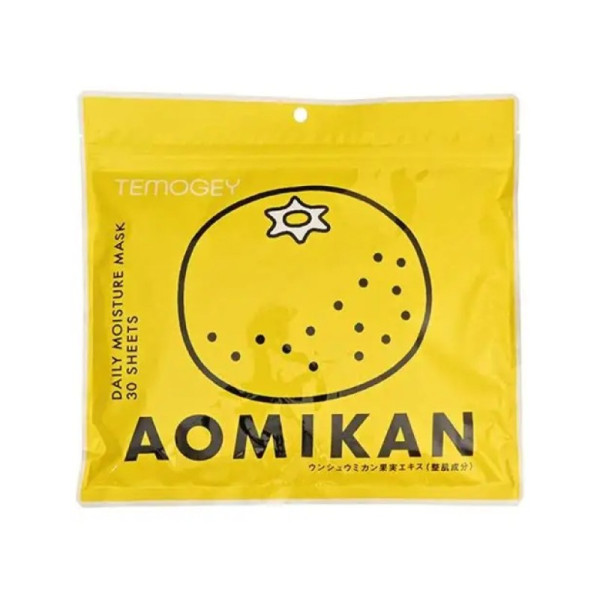 SPC Temogey Aomikan Mask Тканевая маска для интенсивного ухода с японским мандарином