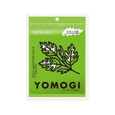 SPC Temogey Yomogi Mask Тканинна маска для догляду за чутливою шкірою з японським полином