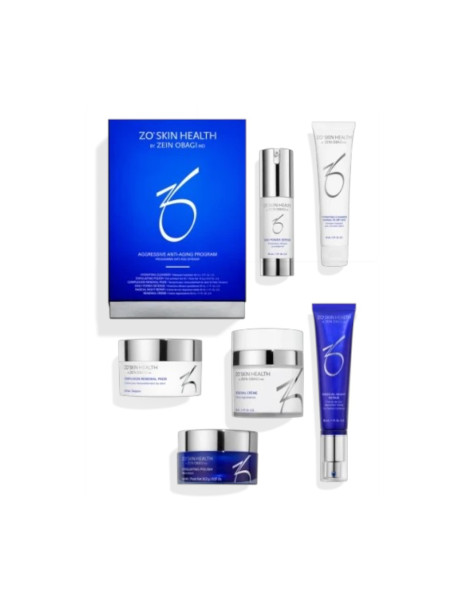 ZO Skin Health by Zein Obagi Aggressive Anti-Aging Program Антивозрастной набор против морщин на лице