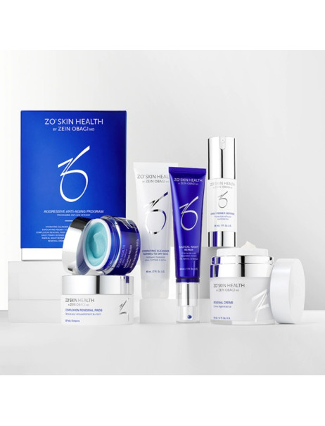 ZO Skin Health by Zein Obagi Aggressive Anti-Aging Program Антивозрастной набор против морщин на лице