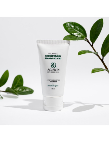 AG SKIN 3 Step Acid System For Acne Gel Mask Micropeeling Mandelic Acid Гель-маска мікропілінг