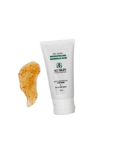 AG SKIN 3 Step Acid System For Acne Gel Mask Micropeeling Mandelic Acid Гель-маска мікропілінг