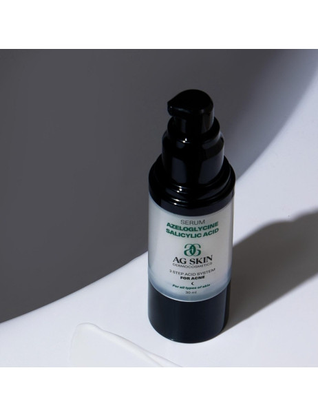 AG SKIN 3 Step Acid System For Acne Serum Azeloglycine Salicylic Acid Сироватка для проблемної шкіри з азелогліцином і саліциловою кислотою
