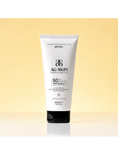 AG SKIN Exorestoration Body Fluid SPF 50+Сонцезахисний флюїд для тіла SPF 50+