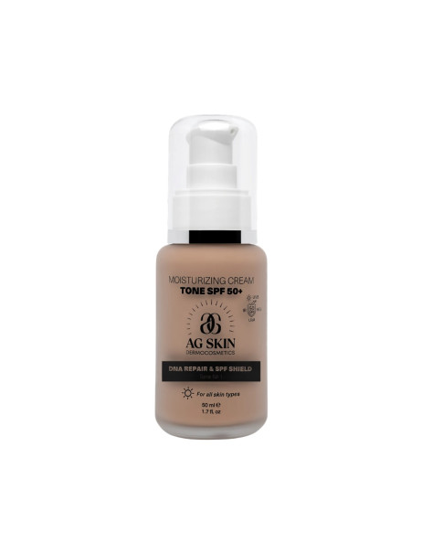 AG SKIN Moisturising Cream Tone SPF 50+ Зволожуючий крем з тоном SPF 50+ тон №1