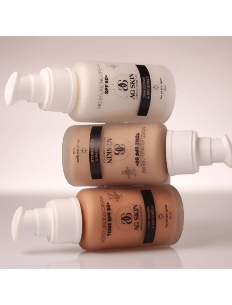AG SKIN Moisturising Cream Tone SPF 50+ Зволожуючий крем з тоном SPF 50+ тон №1