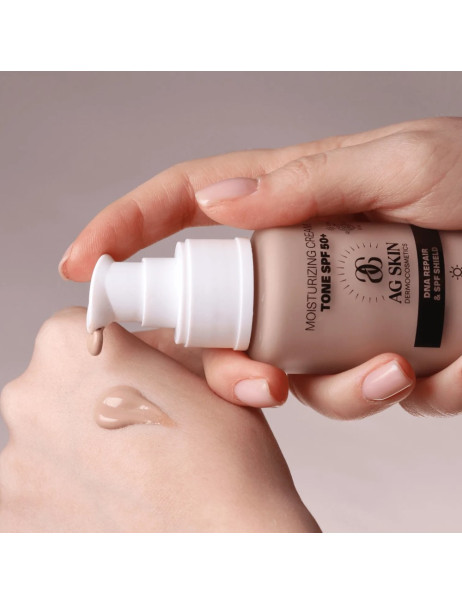 AG SKIN Moisturising Cream Tone SPF 50+ Зволожуючий крем з тоном SPF 50+ тон №1