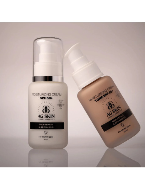 AG SKIN Moisturising Cream Tone SPF 50+ Зволожуючий крем з тоном SPF 50+ тон №1