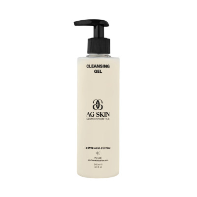 AG SKIN 3 Step Acid System For Acne Cleansing Gel Mandelic Acid Очищувальний гель з мигдалевою кислотою