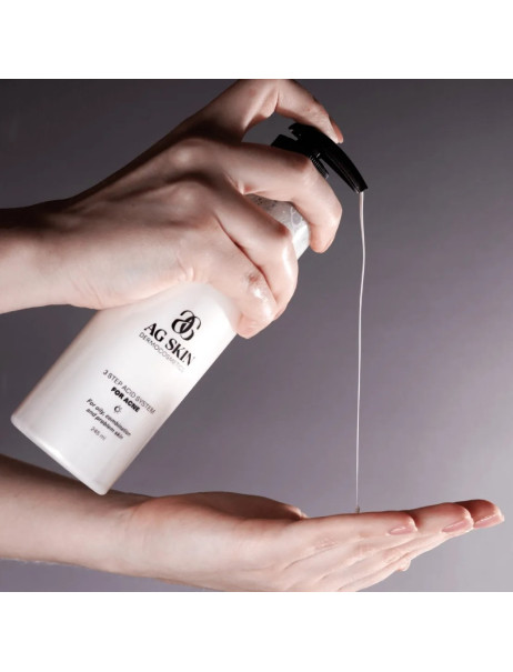AG SKIN 3 Step Acid System For Acne Cleansing Gel Mandelic Acid Очищувальний гель з мигдалевою кислотою
