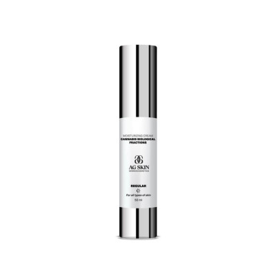 AG SKIN Regular Moisturising Cream Ceramides Biological Fractions Cannabis Зволожуючий крем з церамідами та біологічними фракціями канабісу