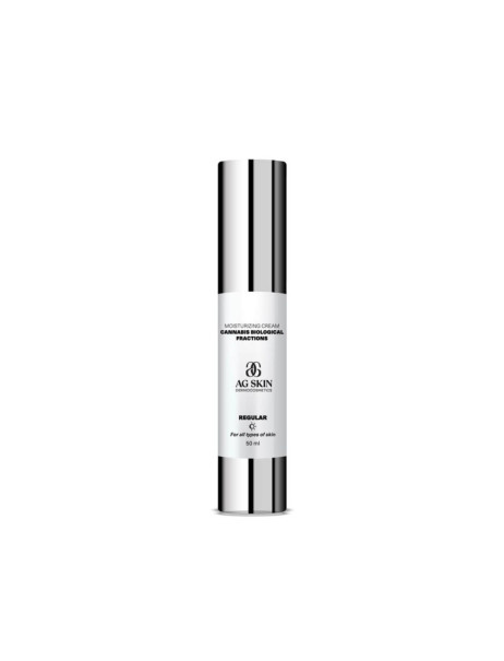 AG SKIN Regular Moisturising Cream Ceramides Biological Fractions Cannabis Зволожуючий крем з церамідами та біологічними фракціями канабісу