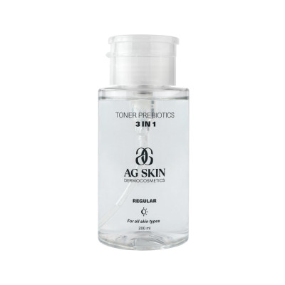AG SKIN Regular Toner Prebiotics Тоник с пребиотиками 3 в 1