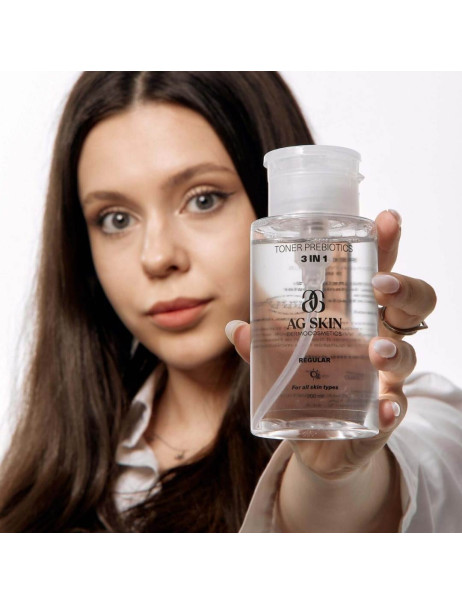 AG SKIN Regular Toner Prebiotics Тоник с пребиотиками 3 в 1