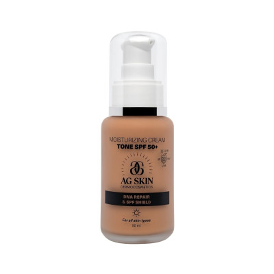 AG SKIN DNA Repair & SPF Moisturising Cream Tone SPF 50+ Зволожуючий крем з тоном СПФ 50+