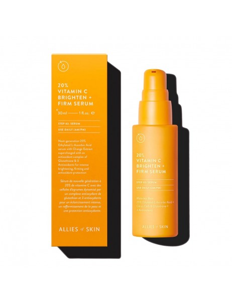 Allies of Skin 20% Vitamin C Brighten + Firm Serum Сироватка з вітаміном С для обличчя