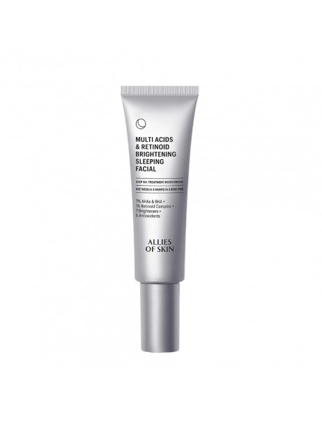 Allies Of Skin Multi Acids & Retinoid Brightening Sleeping Facial Нічний мультикислотний пілінг з ретинолом