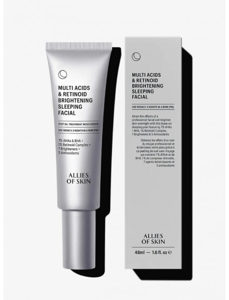 Allies Of Skin Multi Acids & Retinoid Brightening Sleeping Facial Нічний мультикислотний пілінг з ретинолом