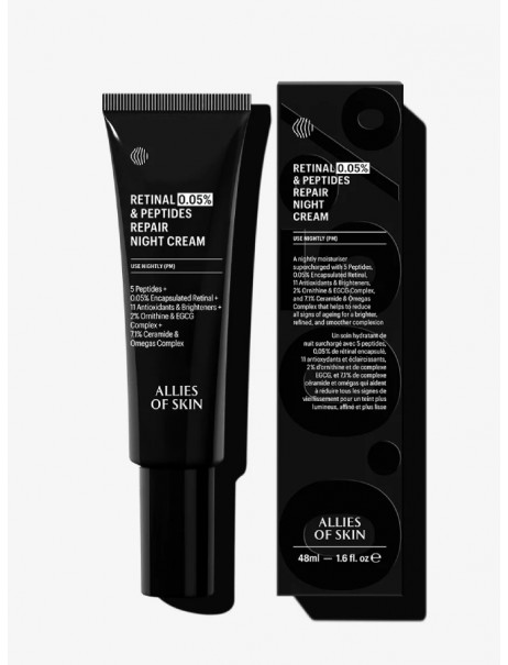 Allies Of Skin 0.05% Retinal & Peptides Repair Night Cream Крем нічний антивіковий з ретиналем