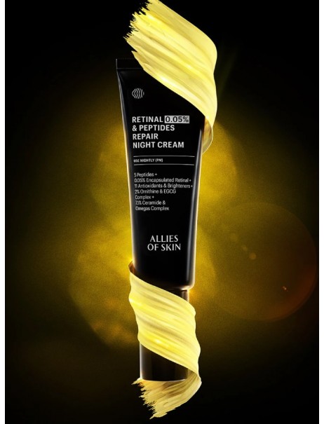 Allies Of Skin 0.05% Retinal & Peptides Repair Night Cream Крем нічний антивіковий з ретиналем
