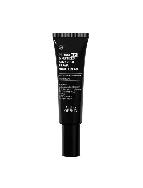 Allies Of Skin Retinal 0.1% & Peptides Advanced Repair Night Cream Нічний антивіковий крем з ретинолом