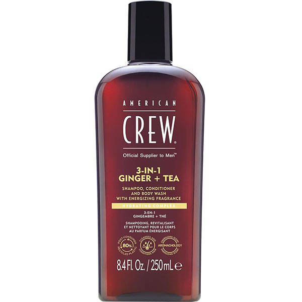 American Crew 3 In 1 Energizing Shampoo, Conditioner and Body Wash Ginger Tea Засіб для догляду за волоссям і тілом 3-в-1