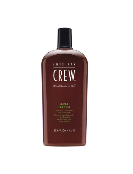 American Crew 3 In 1 Tea Tree Shampoo Засіб по догляду за волоссям і тілом 3-в-1