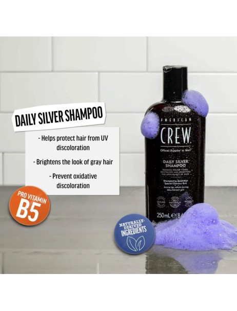 American Crew Daily Silver Shampoo Шампунь для сивого волосся