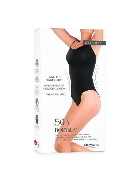 Arosha.503 Body Slim Black Боди с инфракрасным, дренирующим и подтягивающим эффектом Черный