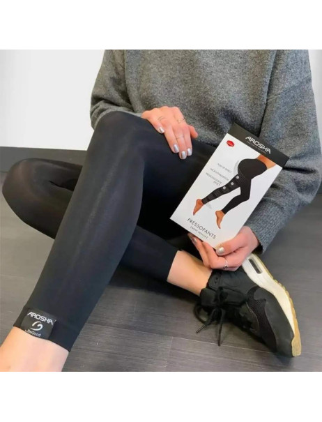 Arosha.500 Pressopants Leggins Black Леггинсы с биоинфракрасным, дренирующим и подтягивающим эффектом Черные