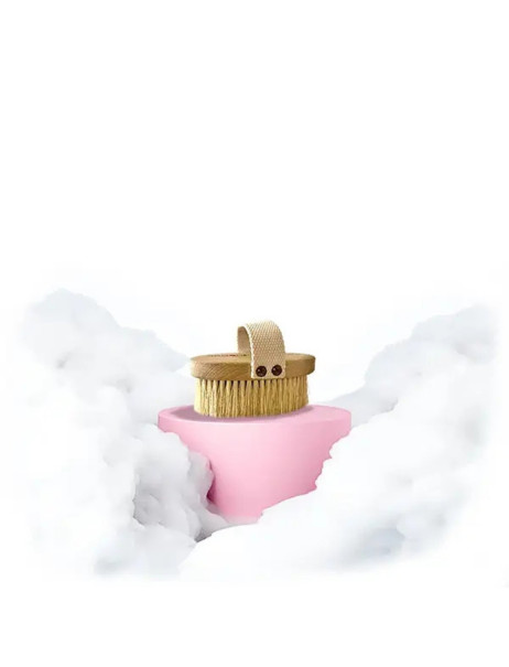 Arosha Natural Brush With Handle Щетка для сухого пилинга из агавы