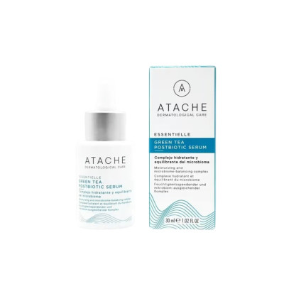 Atache Essentielle Green Tea Postbiotic Serum Балансирующая антиоксидантная сыворотка с зеленым чаем и постбиотиками