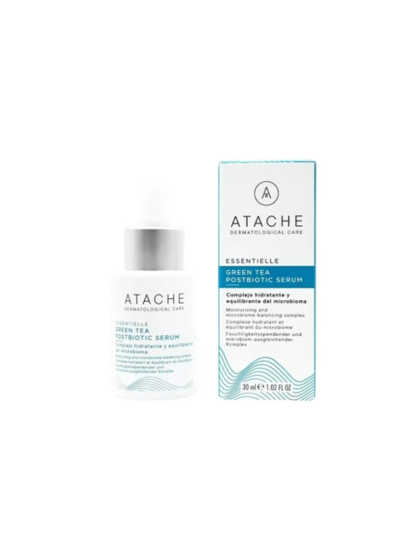 Atache Essentielle Green Tea Postbiotic Serum Балансирующая антиоксидантная сыворотка с зеленым чаем и постбиотиками