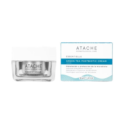 Atache Essentielle Green Tea Postbiotic Cream Зволожуючий крем із зеленим чаєм та постбіотиками
