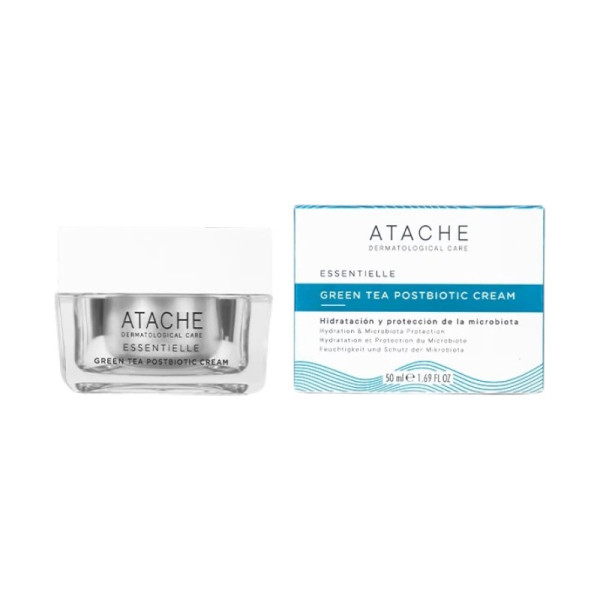 Atache Essentielle Green Tea Postbiotic Cream Зволожуючий крем із зеленим чаєм та постбіотиками