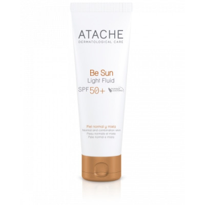 Atache Be Sun Light Fluid SPF50+ омолаживающий солнцезащитный крем для всех типов кожи