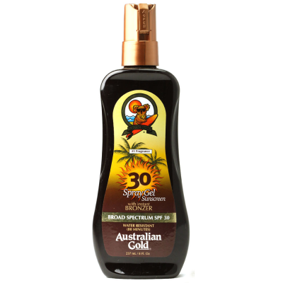 Australian Gold SPF 30 Spray Gel Bronzer Спрей-гель с бронзаторами фактор защиты 30