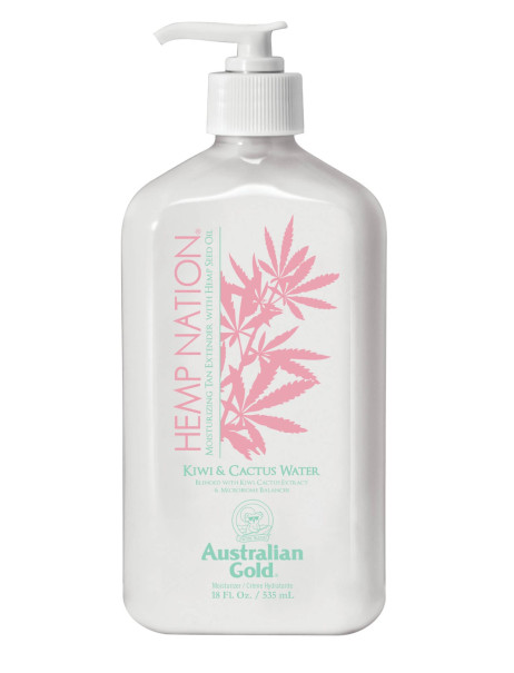 Australian Gold Hemp Nation Kiwi & Cactus Water Tan Extender Body Lotion Зволожуючий лосьйон після засмаги Вода з ківі та кактусів